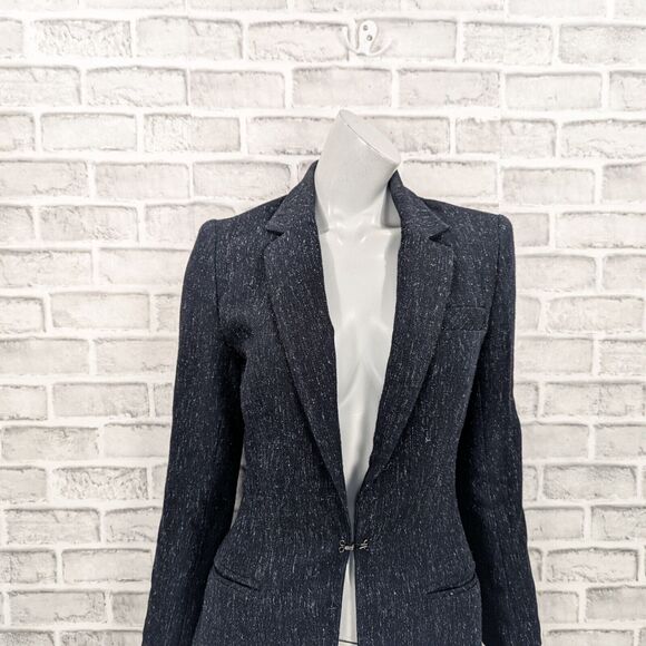 A.L.C. Women's Heather Black Blazer Jacket Wool Blend size 4 - Picture 9 of 9